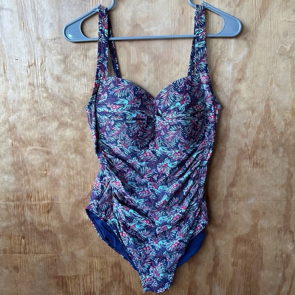 Bond-Eye Australia One Piece Swimsuit FLoral Print - Picture 1 of 10